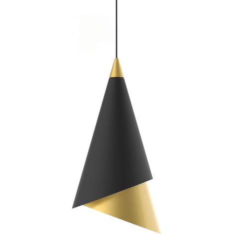 Italux Raalto - Colgante colgante LED moderno Negro, Dorado, Blanco cálido 3000K 469lm (1/3)