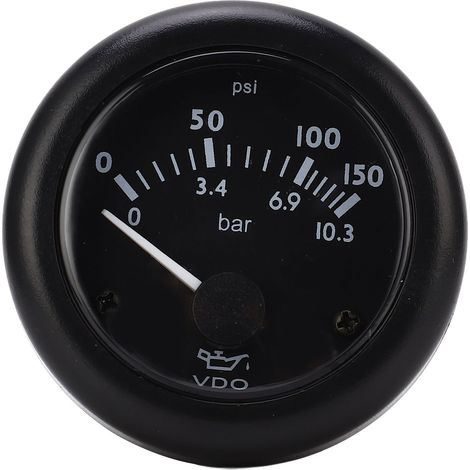 Manomètre de pression d'huile moteur diesel 2 pouces, détecteur de pression de carburant pour générateur automobile 8-32 V 24 V