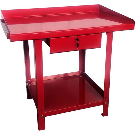 Banco da lavoro 100 cm con cassetto rosso GR07 DERBY