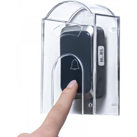 Housse de sonnette extérieure étanche pour interrupteurs d'ouverture de porte de garage et sonnettes sans fil (1/5)