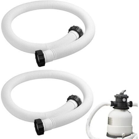 Schwimmbadschlauch 38 mm, 2 Stück für Aufstellpools, 150 cm/59 Zoll, Ersatz-Poolsandfilterpumpe, für Schwimmbadpumpe (1/5)