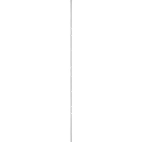 Gâche standard rasée serr réversible pour porte hauteur 2250 mm maxi, blanc (1/2)