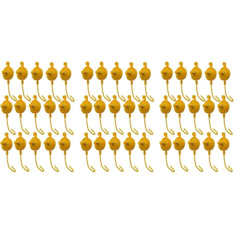 Cintre de Culture Yoyo pour Plantes avec Bouchon, Support RéGlable pour Plantes D'IntéRieur Yo Yo (Lot de 45) (1/5)