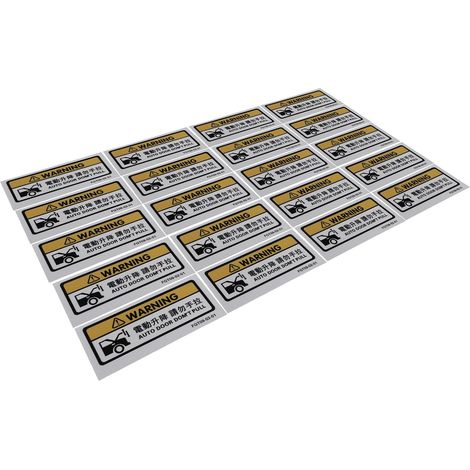 Tailgate Caution Decal Removable Self Adhesive Sticker 20