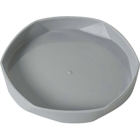 Soucoupe robuste et durable pour pots de fleurs, en plastique épais multicolore, idéale pour le jardin - Gris clair (1/5)
