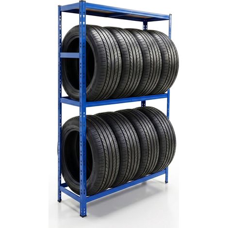 Steel Tire Rack With Adjustable Shelves, Easy Assembly (1/5)