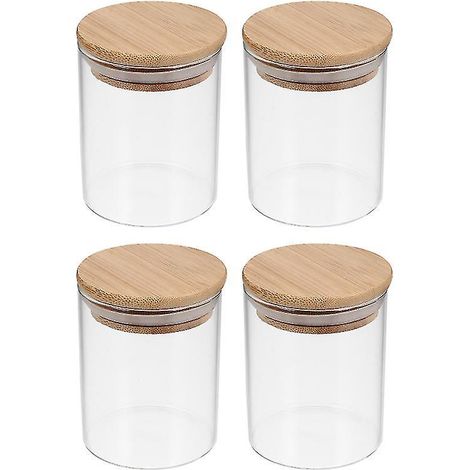 4 Stück Glas-Teedosen (1/3)