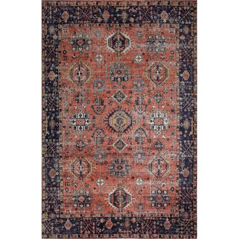 Tapis Orient tissé à plat Jacquard DIAMETRE 240x340 NOMEDI rose , tapis en coton (1/5)