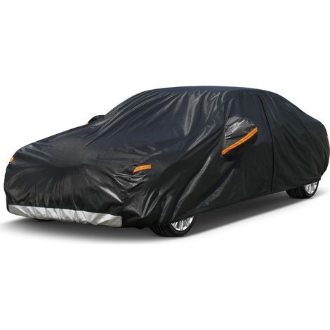 7-lagige, atmungsaktive, wasserdichte Autoabdeckung, Outdoor-Winterautoabdeckung, Anti-UV-Schutz gegen Schnee, Staub, Regen, universell für Limousine (470-490 cm), 3XL (1/5)