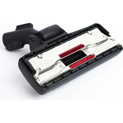 Brosse pour sol universelle Miele Miller – plaque de fond en acier inoxydable, double canal d’aspiration, embout d’aspiration de 35 mm, aspiration haute performance, modèle SBD 285-3 (compatible avec