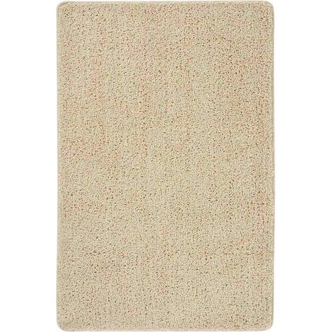 Tapis shaggy antidérapant Crème 200x290 cm (1/5)