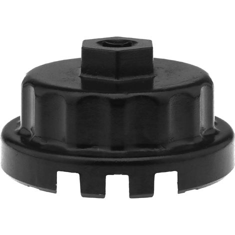 Aluminium Heavy Duty Clé de Filtre à Huile Outils Véhicule à Moteur de Poignée de Retrait de Bouchon Filtre à Huile avec 14 Cannelures pour Voiture (1/4)