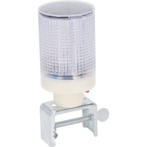 Lampe d'avertissement solaire LED rouge bleue clignotante alarme panneau solaire strobe pour chantier routier nocturne (1/5)