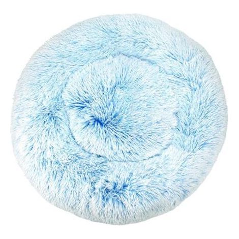 Lit pour chat, coussin moelleux, doux lavable pour chiens chats (dégradé bleu, 60 cm), Ensoleillé (1/5)