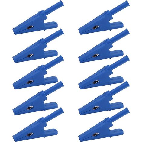 10 pinces de test de courant, ouverture de 20 mm, bonne conductivité, pince de test de sécurité avec fiche jack 4 mm pour appareils électriques (1/4)