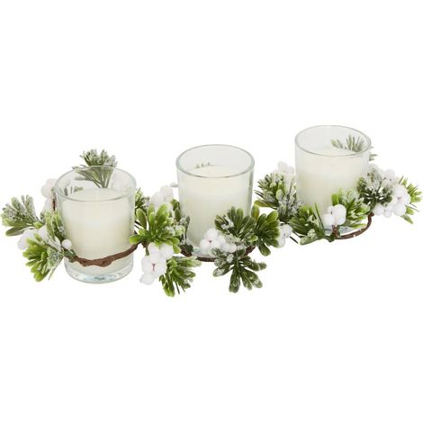 3er-Set weiße Duftkerzen für den Tisch, 45 g - Atmosphera créateur d'intérieur (1/3)