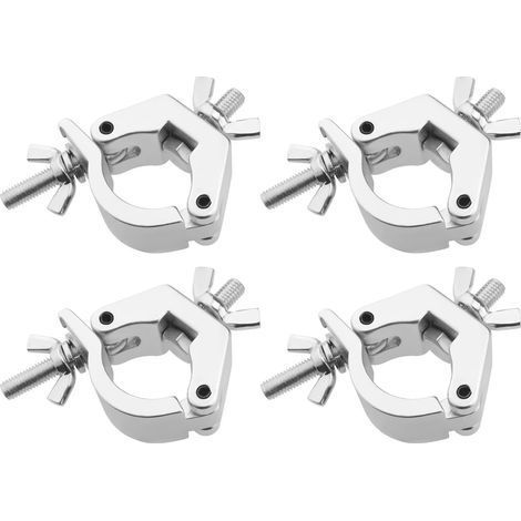 Lot de 4 Crochets en Alliage d'Aluminium pour Lumière de Scène, Fixation Pince LED, 30-35mm pour Projecteur (1/5)