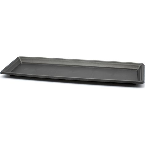 Plato jardinera de plastico 60 cm Negro (1/4)