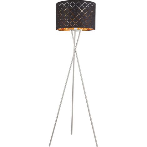 Globo - stehlampe - Clarke - schwarz - metall - Ø 62cm - E27 - (1/4)