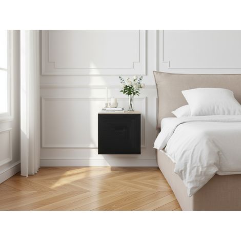 BOBOCHIC - Table de chevet 1 porte ALICE Bois (1/5)