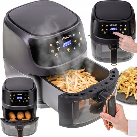 Freidora sin grasa, sin aceite, 8 funciones, AirFryer, 5 litros, 1400 W. (1/5)