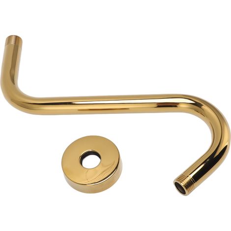 Duscharm aus Edelstahl 304 in S-Form, goldener Duschkopf-Verlängerungsarm, Badezimmer-Zubehör (1/5)