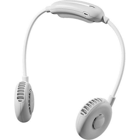 Ventilateur personnel Lazy Donut Halter Fan Mini USB rechargeable pour la maison et l'extérieur (1/4)