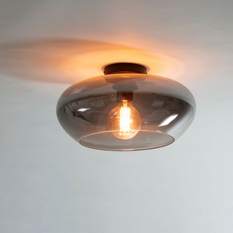 Deckenlampe Phil 1-flammiges chromfarbenes Glas