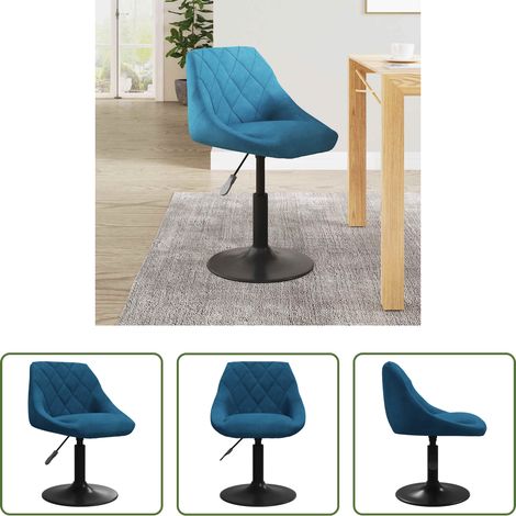 Tabouret de bar - Tabouret de bar Bleu Velours (1/5)