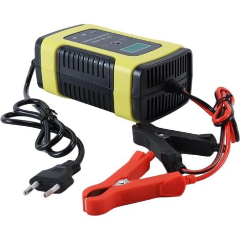 Chargeur De Réparation D'impulsions Pour Moto Et Voiture 12 V 6 A, Chargeur D'entretien Avec Protection Multiple Pour Voitures, Motos, Tondeuses À Gazon Ou Bateaux (1/5)