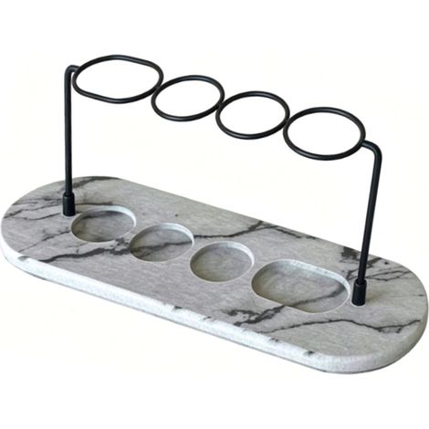 Support de Brosse à Dents en Diatomite, Support de Brosse à Dents électrique à Séchage Rapide avec Organisateur de Dentifrice, Diatomite et Métal, 11,81 X 3,94 Pouces, pour Comptoir de Salle (1/5)