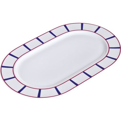 NOVA STYL - BASQUE BLEU PLAT OVALE 36CM (1/2)