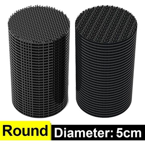 (Rond, 10 paires) Autocollants de fixation double face pour voiture, adaptés aux tapis de sol, tapis de tableau de bord et autres surfaces. Adhésif haute performance. Bande adhésive antidérapante. (1/4)
