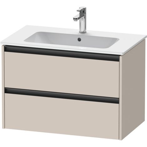 Duravit Ketho.2 Waschtischunterbau wandhängend, 2 Schubkästen, (1/2)