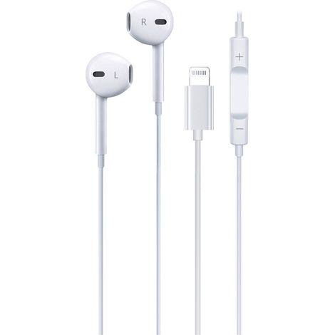 AURICULARES CABLE LIGHTNING BLANCOS (1/2)