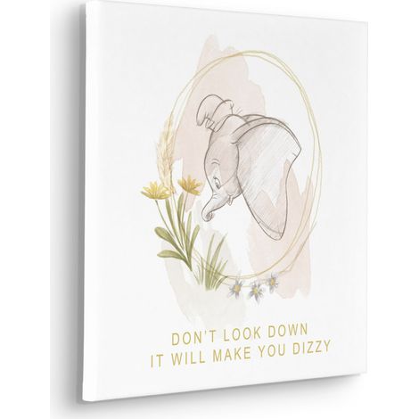 Tableau mural Disney Dumbo Don't Look Down 40x40 cm (1/5)