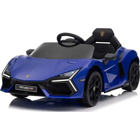 Auto Elettrica per Bambini 10,8V Lamborghini Revuelto Blu Radiocomando