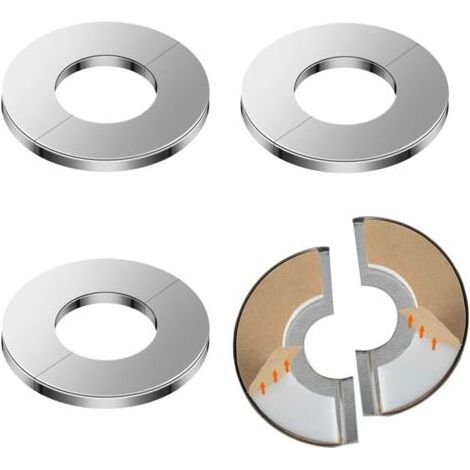 4 PièCes Cache Tuyau Radiateur Acier Inoxydable, DiamèTre IntéRieur 35 Mm, Robinets Encliquetables, Tuyau D'Eau, Trou Mural, Trou Mural, Couvercle Moche (1/5)