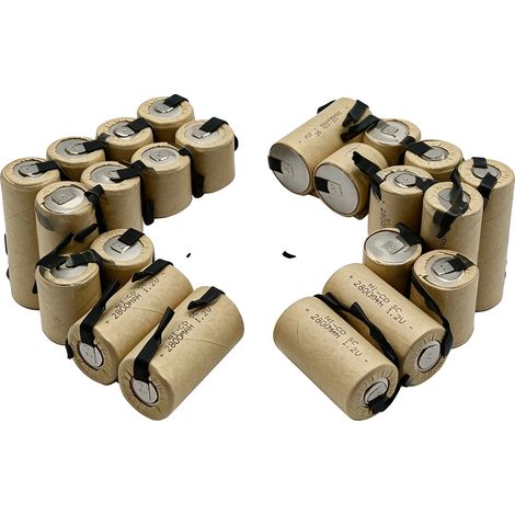 Batterie rechargeable, capacité de 2800mAh, taille Sub C, 20pcs Batterie, 1.2V-a (1/2)