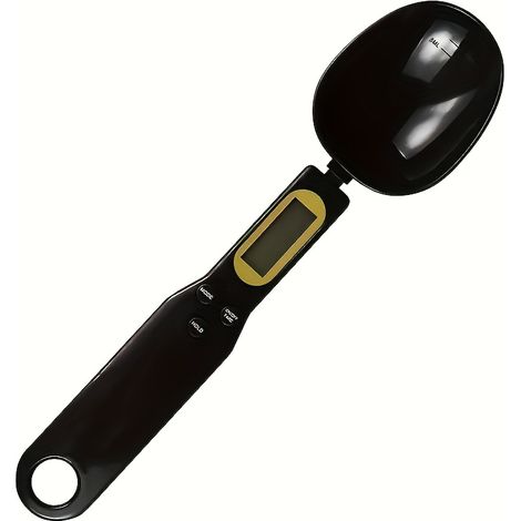 Balance de cuisine numérique CYCG (1 pièce) avec écran LCD, précision de 0,1 g et fonction tare, noire.-AquaForge