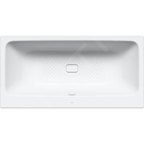 Baignoire duo asymétrique blanche alpine, entièrement antidérapante, 170 x 80 cm (1/5)