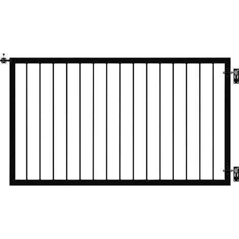 Plus Einzeltor Basic Stahl 150 × 85 cm schwarz (1/2)