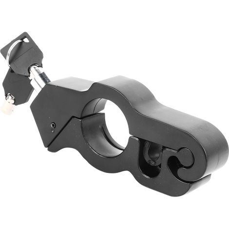 Antivol de guidon en alliage, universel, pour moto et vélo électrique, noir. (1/5)