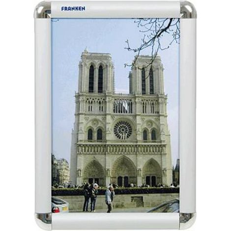 Franken BS0701 Cadre photo transparent, argent (l x H x P) 240 x 327 x 12 mm DIN A4 (1/2)