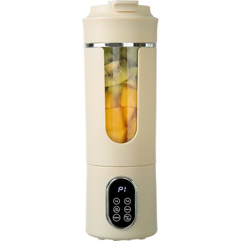 Portable USB-C Rechargeable Juice Cup — 12 304 Stainless Steel Blades, 50W Personal Blender for Smoothies and Crushed Ice, Food Grade for Travel and Car (1/4)