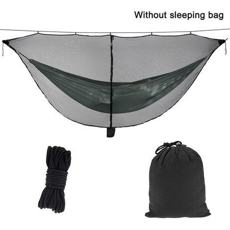 Hamac Moustiquaire, maille polyester, protection 360 degrés, fermeture éclair double face goodnice - Générique (1/5)