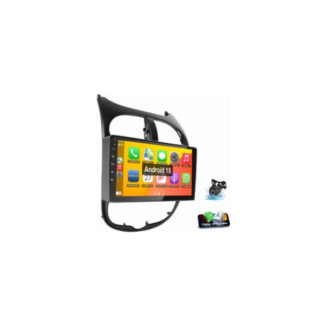 Autoradio Carplay Android 15 9" pour Peugeot 206 206CC 206SW 2001-2016 GPS RDS BT 1+32G CAM (1/5)