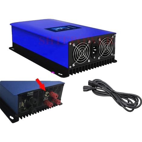 Inversor de turbina eólica de alta eficiencia, pantalla en tiempo real, solo inversor, CA trifásica 22-65V (1/2)
