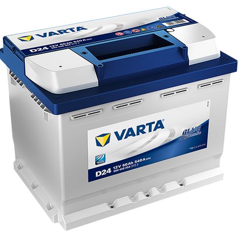 BATERÍA PARA COCHE 'VARTA BLUE' 'D24' - 60 Ah dx / mm 242 x 175 x 190