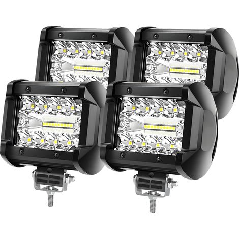 Cableado para barra de luz LED, 4 cables, conectores impermeables, 4 unidades de luces de 4 pulgadas. (1/2)